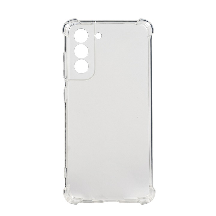 Husa de protectie Spacer pentru Samsung Galaxy S21 FE, material flexibil TPU, Transparenta