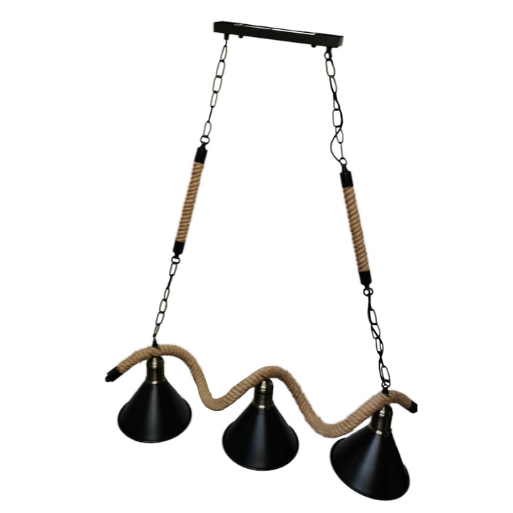 Цял полилей 0016/3, регулируема височина, черен скелет с мед, бърз