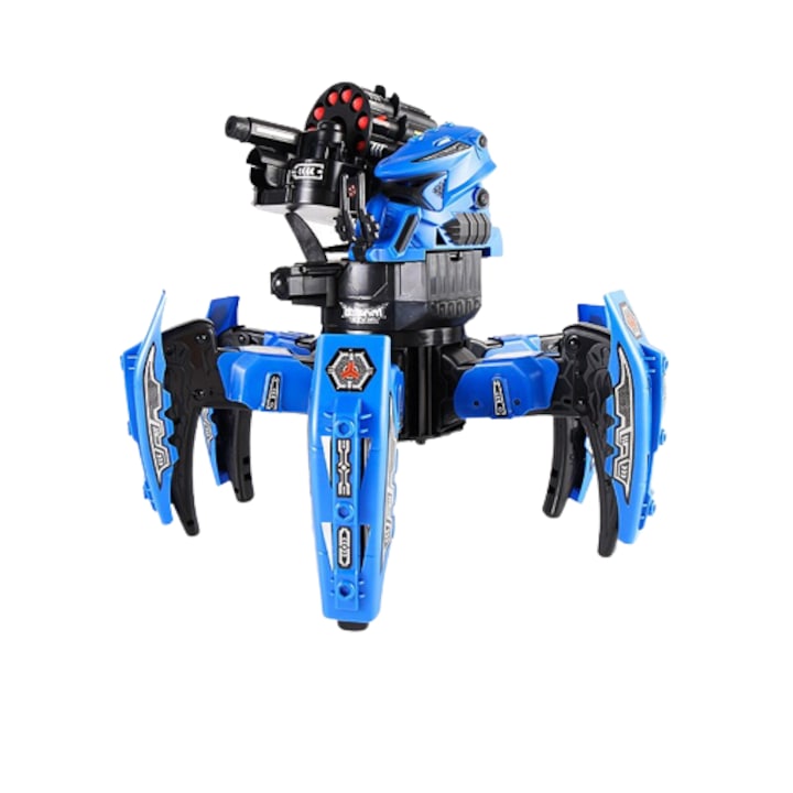 Set Robot Warrior Andowl, robot de lupta de dimensiuni mari, robot inteligent cu control de la distanta, LED, arme cu control din telecomanda