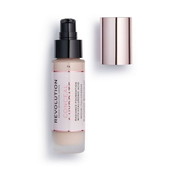 Фон дьо тен, Makeup Revolution, Conceal & Hydrate Foundation, F4, 150гр