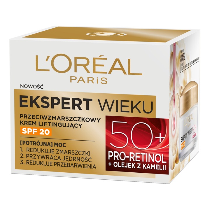 Crema de zi Age Expert 50+, L'Oreal Paris, 50 ml