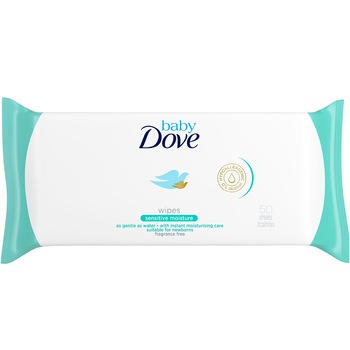 Servetele umede Baby Dove Sensitive, 50 buc Servetele umede Baby Dove Sensitive, 50 buc