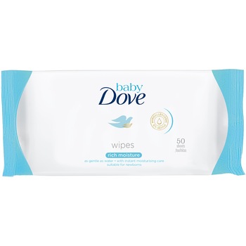 Servetele umede Baby Dove, 50 buc Servetele umede Baby Dove, 50 buc