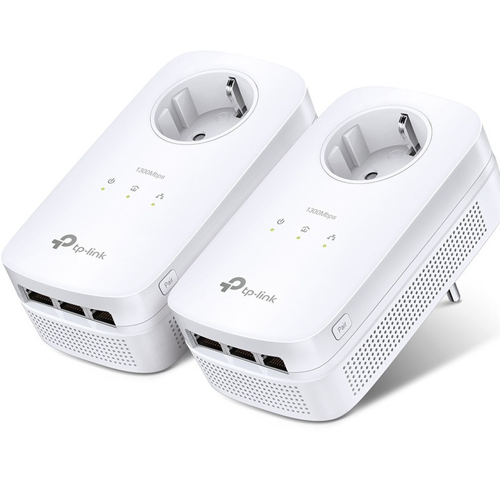 Комплект адаптери Powerline TP-Link TL-PA8030PKIT AV1300, контакт AC