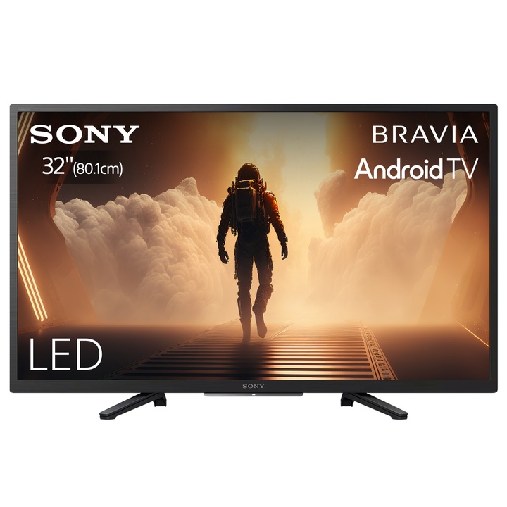 Телевизор Sony 32W800, 32" (80.1 см), Smart Android, HD, LED, Клас F