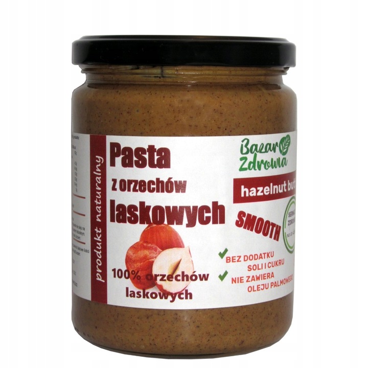 Unt de alune de padure, Bazar Zdrowia, Natural, 500g