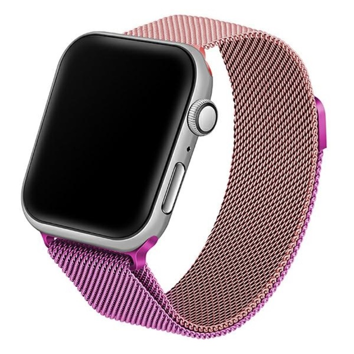 Каишка fixGuard Stell Collection за Apple Watch 38 / 40 / 41mm, Pink Purple