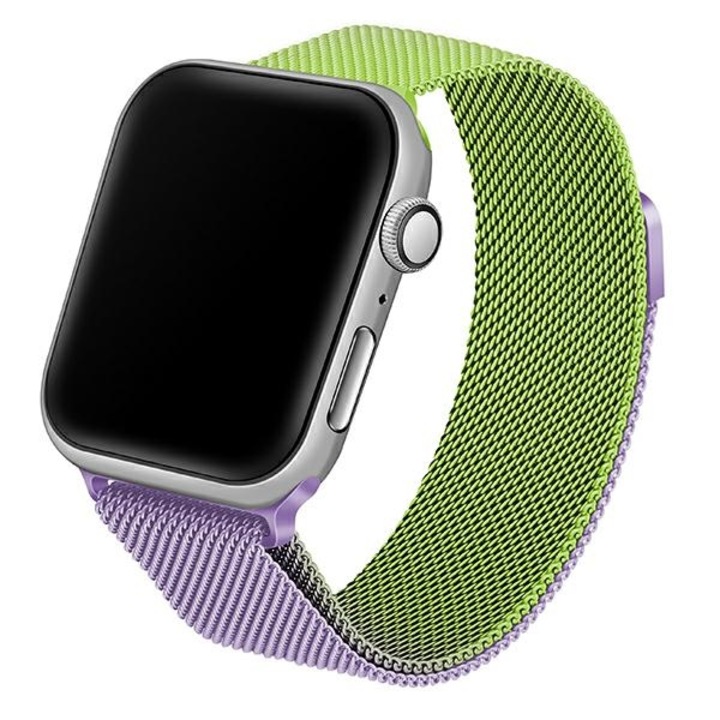 Каишка fixGuard Stell Collection за Apple Watch 38 / 40 / 41mm, Green Purple