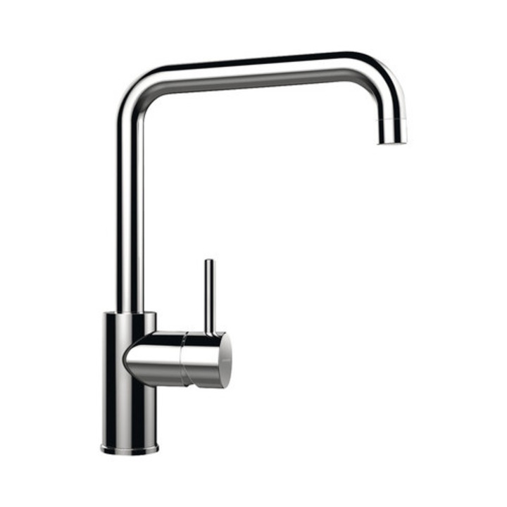 Едноръкохватков кухненски смесител Fonos, висок кран, керамичен патрон, лъскав хром