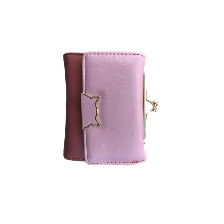 Portofel dama, piele ecologica, 11 x 10, Mov, 11 cm x 10 cm