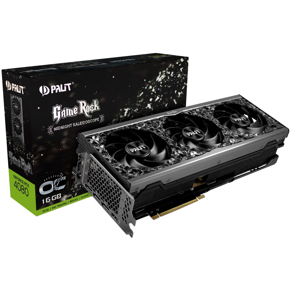 Placa video Palit GeForce RTX 4080 GameRock OC, 16GB GDDR6X, 256