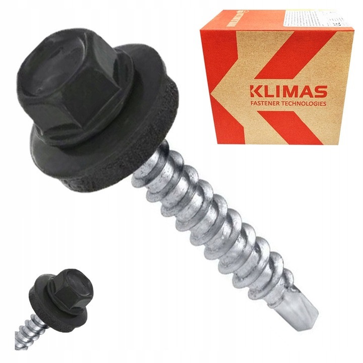 Set 250 suruburi farmer, Wkret-Met, 4,8x35mm, Negru