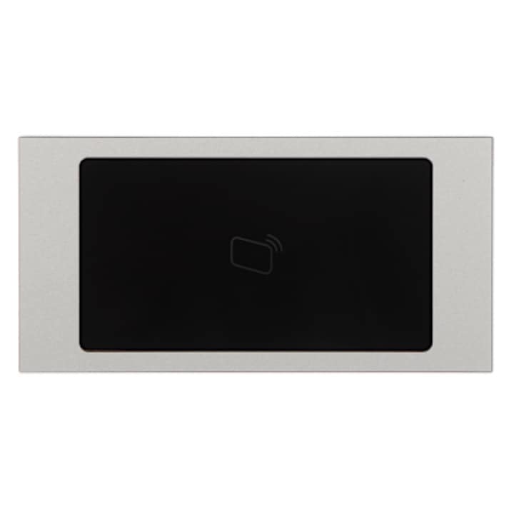 Modul cititor carduri Mifare VTO4202F-MR, Dahua, Aluminiu/Plastic, Interval citire 8 cm, Argintiu