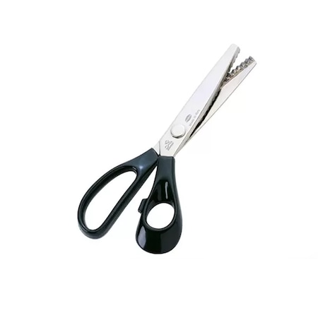 Foarfeca de croitorie din otel carbon C50 nichelat, lame zimtate pentru taiere zig-zag, PREMAX, lungime 20cm (8″)