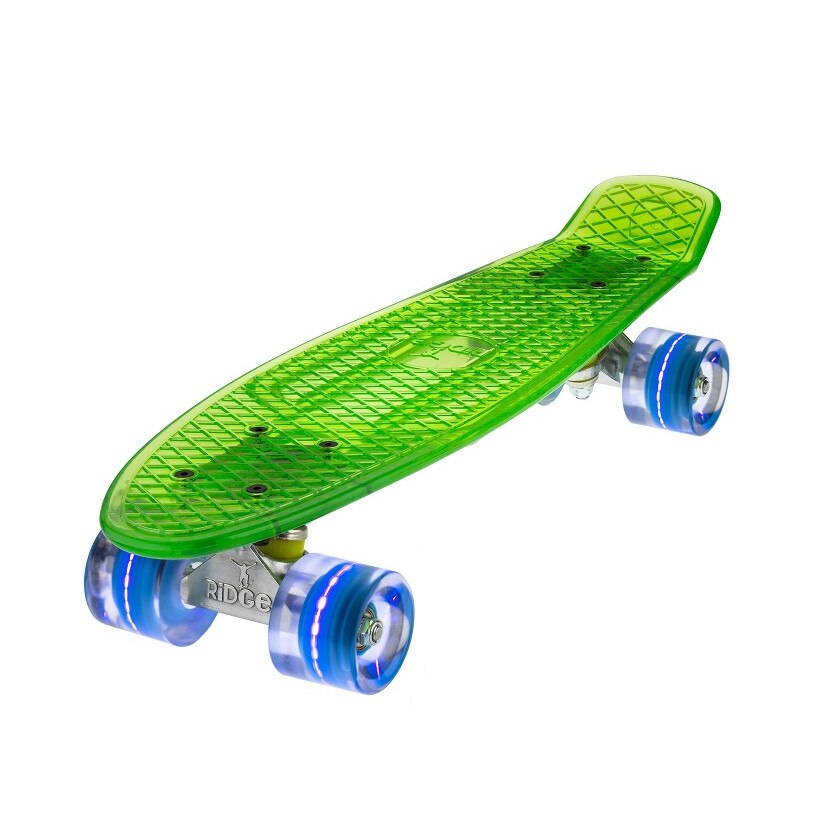 Penny board RIDGE 22 Blaze Green led blue