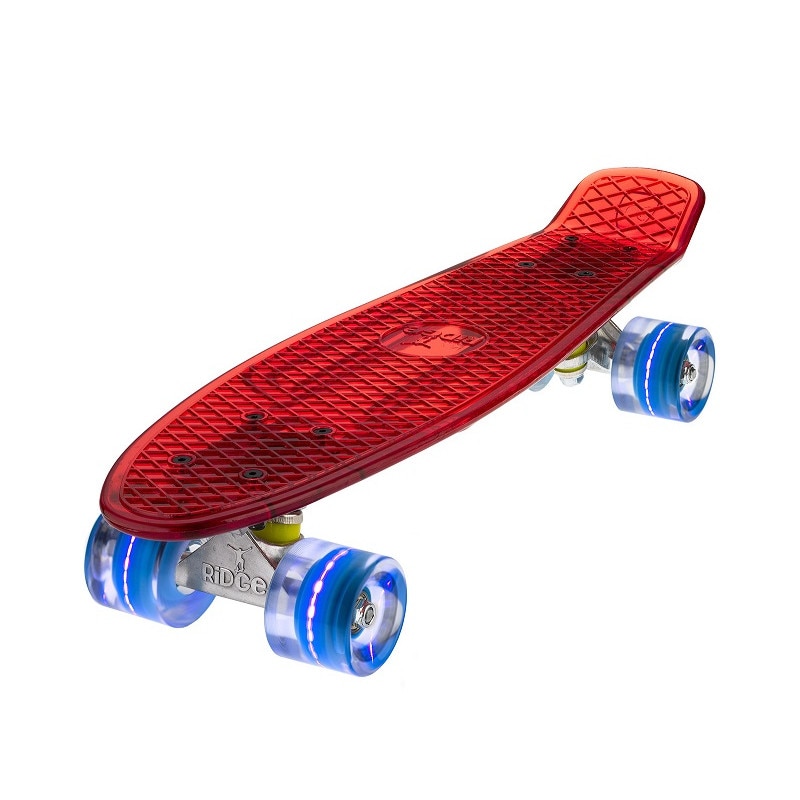 Penny board RIDGE 22 Blaze Red led blue