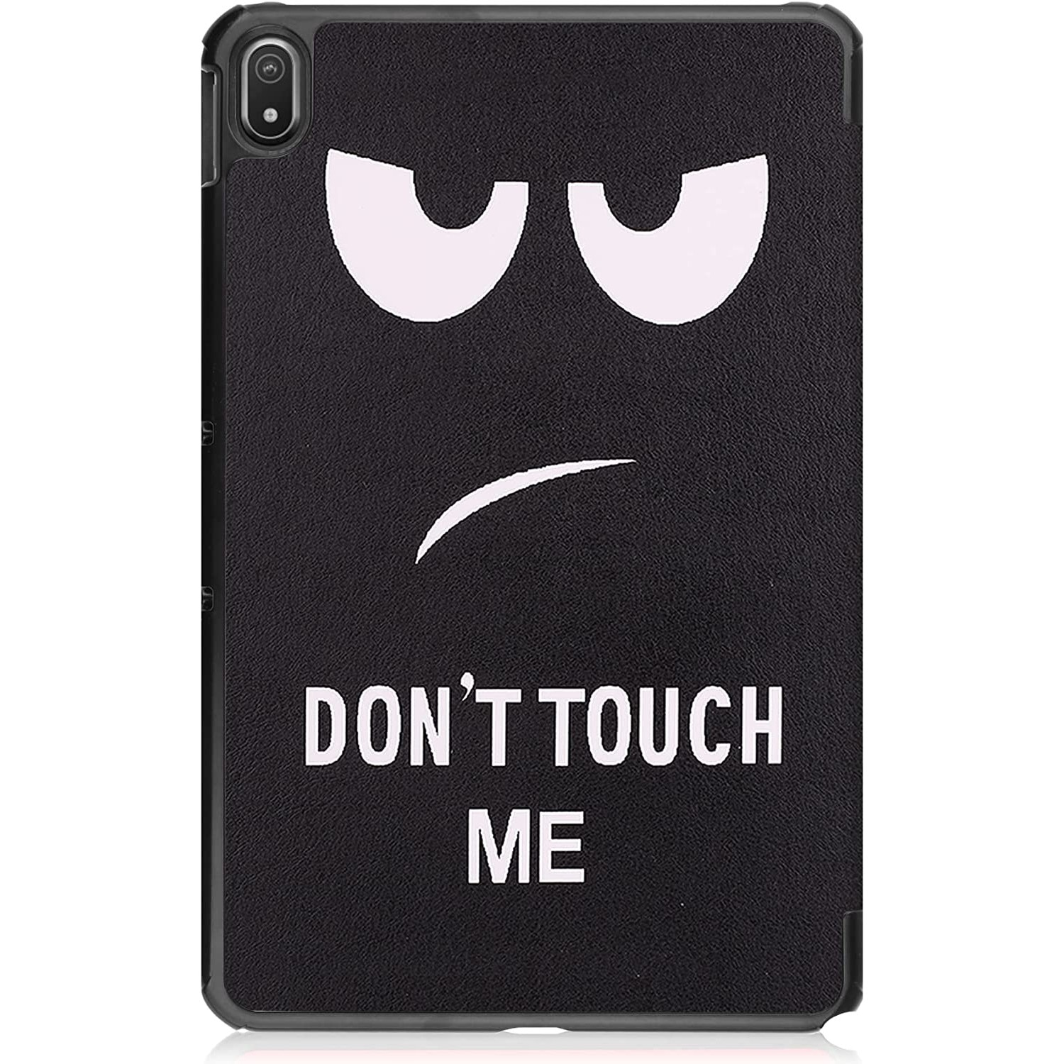 Husa pentru tableta Samsung Galaxy Tab S8(X700/X706) /S7 (T870/T875/T876B), 11inch, 2020-2022, Slim, Smart Cover, Trifold, Sigloo, model Don't Touch Me