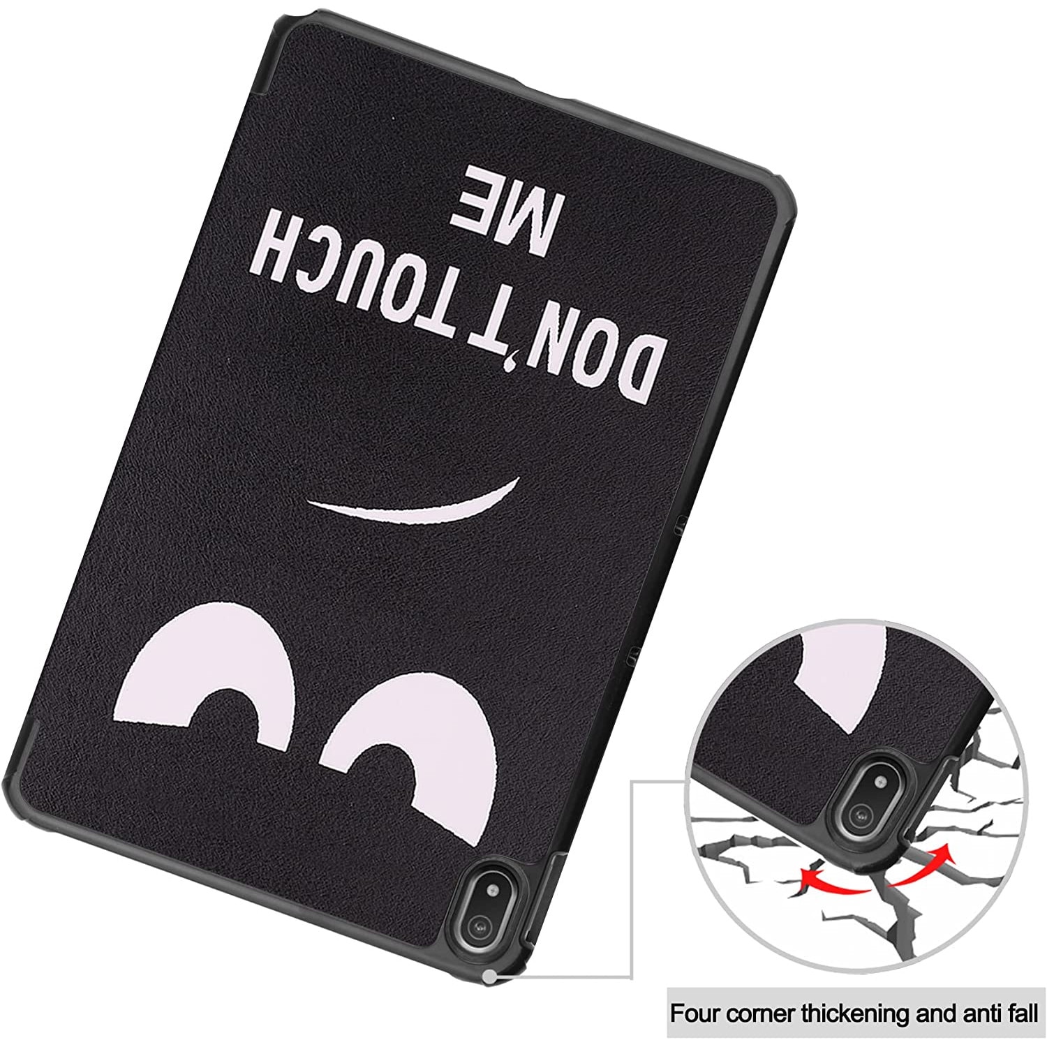 Husa Slim Sigloo, Smart Cover, Trifold, pentru Lenovo Tab M10 Plus 10.6 inch (3rd gen) TB-125F, TB-128F, model Don't Touch Me