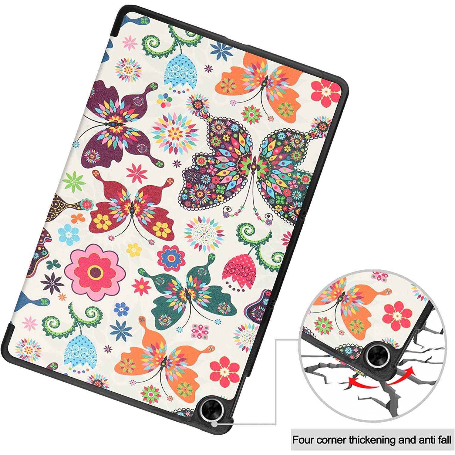 Husa pentru tableta Realme Pad 10.4 inch, Sigloo, Model Butterfly