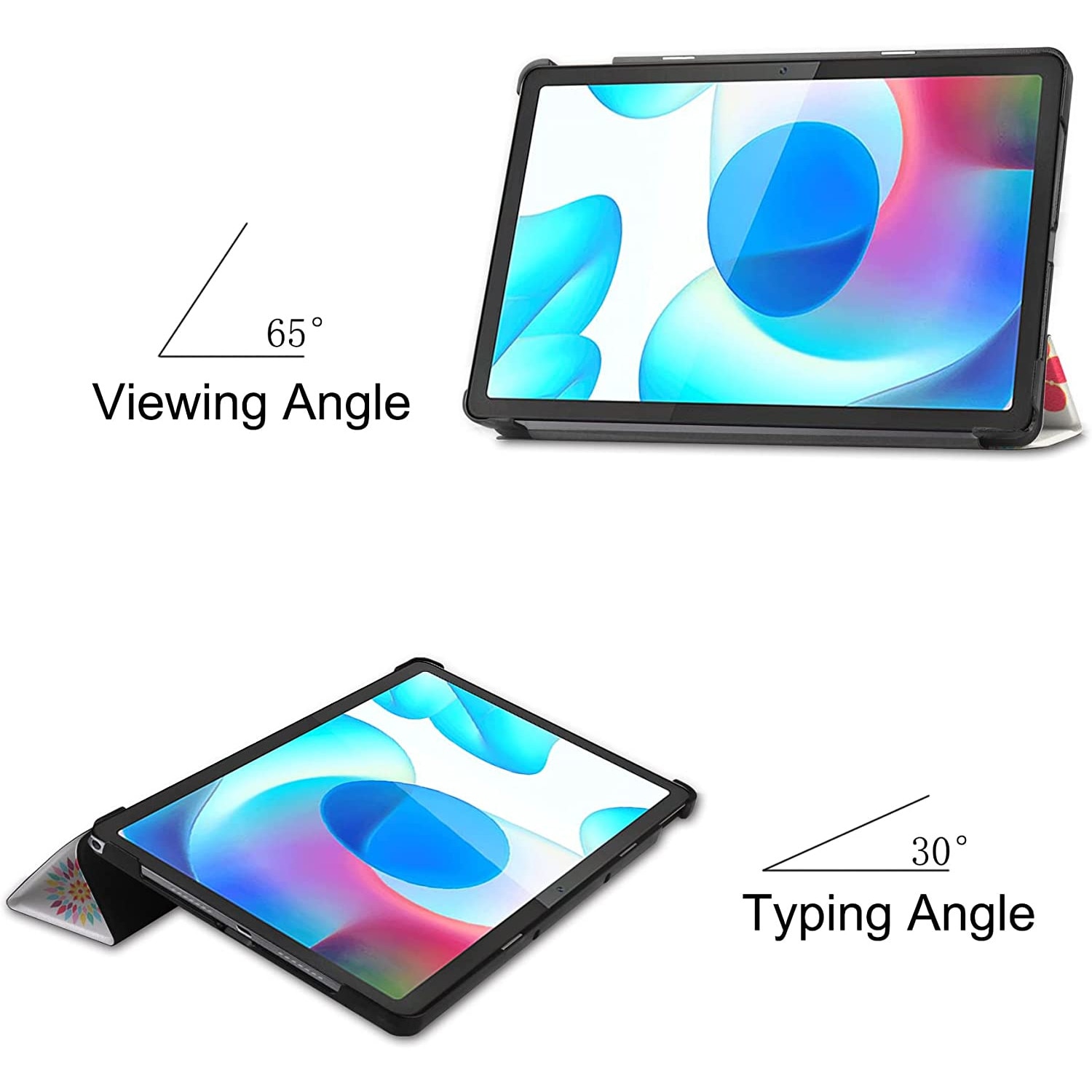 Husa pentru tableta Realme Pad 10.4 inch, Sigloo, Model Butterfly