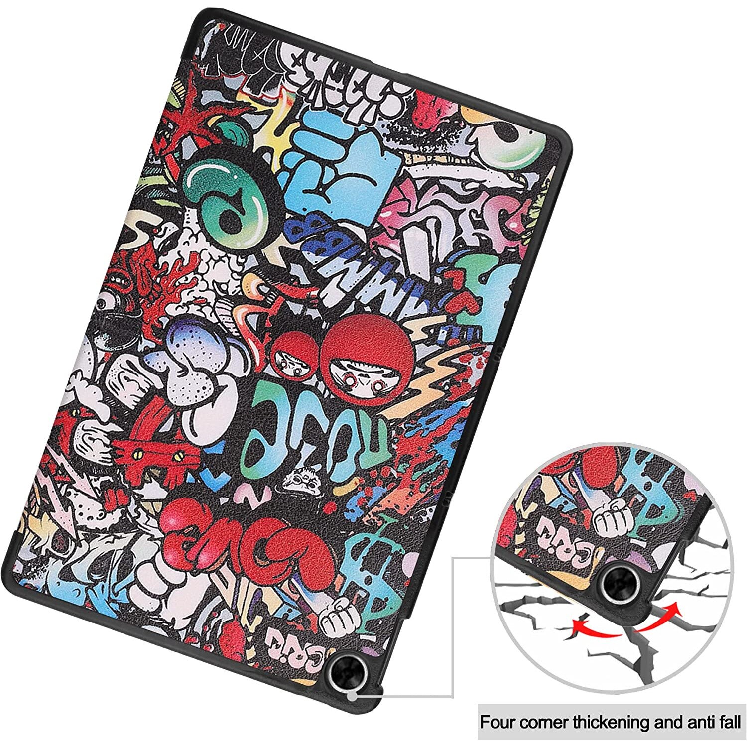Husa pentru tableta Realme Pad 10.4 inch, Sigloo, Model Graffity