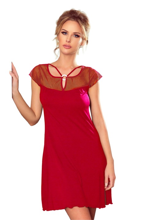 Camasa de noapte Daniela, rosu, L