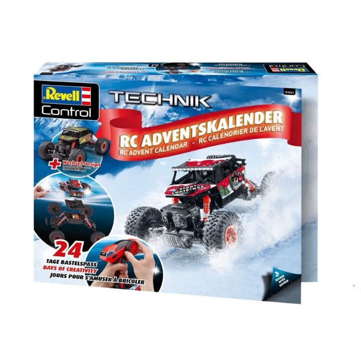 Revell Crawler Advent Calendar rádióvezérléssel építhető modellautó