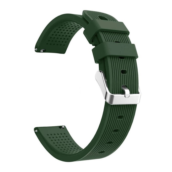 Каишка, За Huawei Watch GT 2 42 мм / GT 3 42 мм / Samsung Galaxy Watch Active / Active 2 / Galaxy Watch 4 / Galaxy Watch 5 / Amazfit GTS / GTS 2 / GTS 3 / GTS 4, 20 мм, Зелен