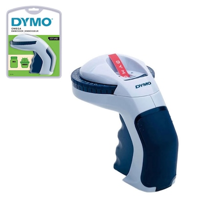 Aparat de etichetat/embosat DYMO Omega, include 1 banda embosabila neagra S0717930