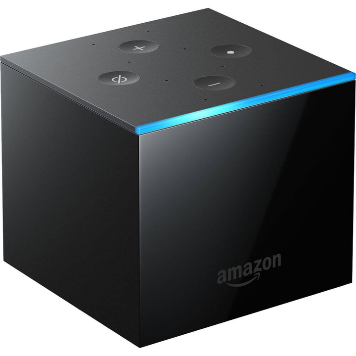 Amazon Fire TV Cube Gen 2 Médialejátszó, Ultra HD 4K, 16 GB tárhely, hangszórók, Alexa hangvezérlés