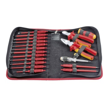 Geanta cu scule pentru electricieni, 19 piese, Felo 06391904 Geanta cu scule pentru electricieni, 19 piese, Felo 06391904