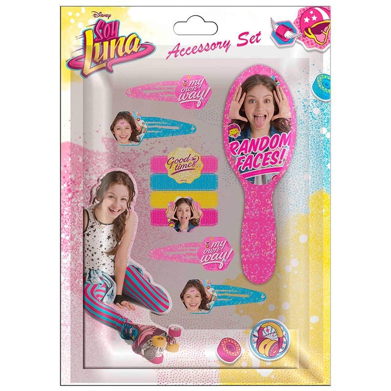 Set accesorii de par Soy Luna, roz, 9 piese