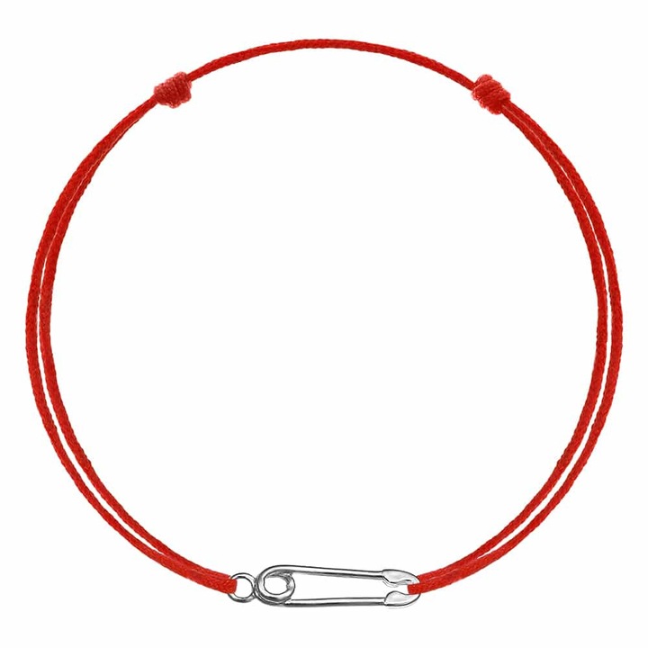 Kabbalah karkötő medállal 925-ből, ezüstözött ródium Ac