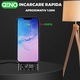 Incarcator Wireless Qeno® Statie Incarcare 4 In 1 Qi Fast Charger 25W Incarcare Rapida, Ceas Alarma, Compatibil Doar Cu Apple Watch Seriile 2-7, Airpods 2/3/PRO si Iphone Android Samsung Huawei Xiaomi, Negru