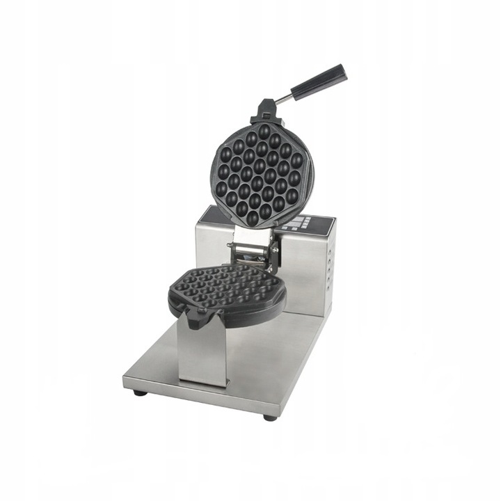 Гофретник FY-GL01-D, тефлон, цифров дисплей, 1750 W, сребрист/черен