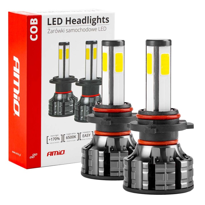 Set becuri auto LED HB4 9006 6500K COB