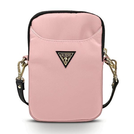 Geanta dama Guess, Logo, Nylon, 19x12x3 cm, Roz - eMAG.ro