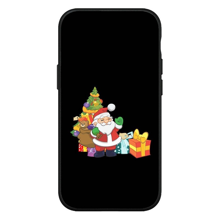 Кейс HQ, За Xiaomi Redmi 9, Christmas Presents, Микрофибърна вътрешна облицовка, Силикон, Черен