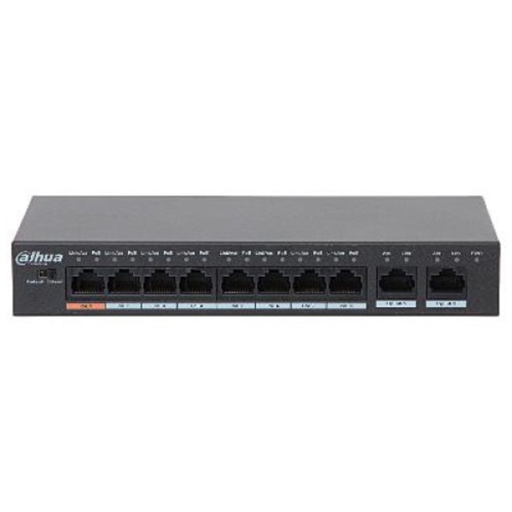 Switch PFS3010-8ET-96-V2, Dahua, Metal, 190x100x30 mm