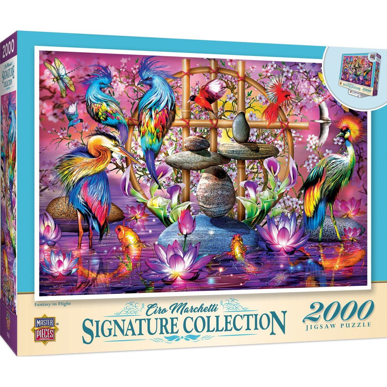 Puzzle Master Pieces din 2000 de piese - Pauni dragu?i - eMAG.ro