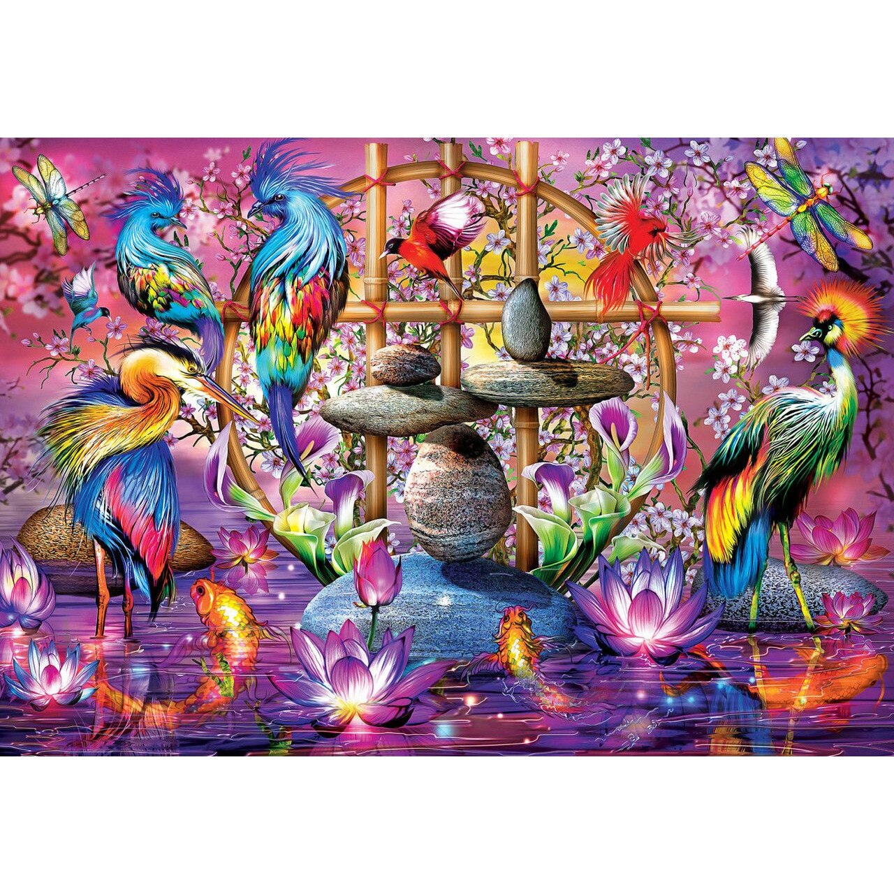 Puzzle Master Pieces din 2000 de piese - Pauni dragu?i - eMAG.ro