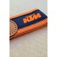 Ключодържател за мотоциклет KTM, кожа и текстил, оранжев