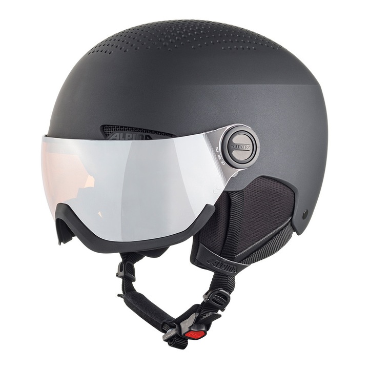 Alpina Arber Visor Q Lite sisak, fekete, matt 58-61cm