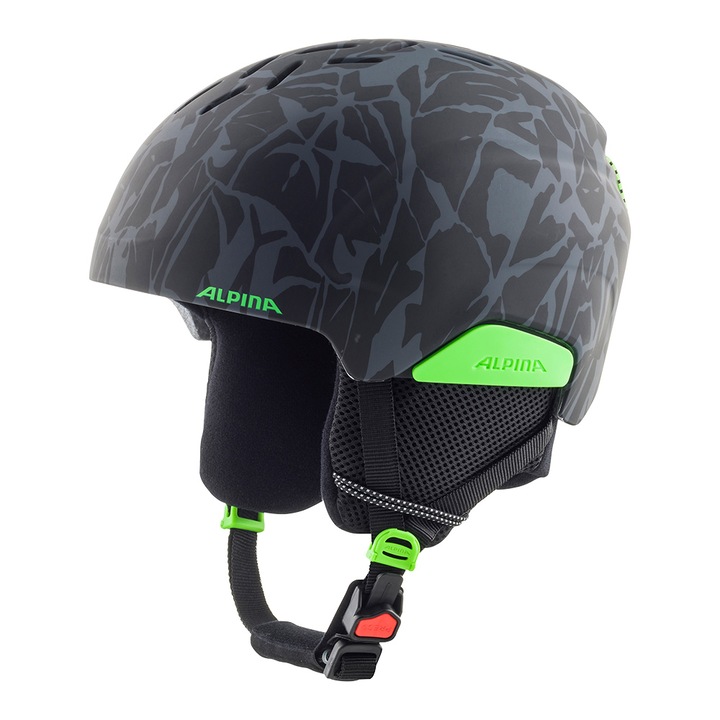 Casca Alpina Pizi Black-Green Camo Matt 46-51cm