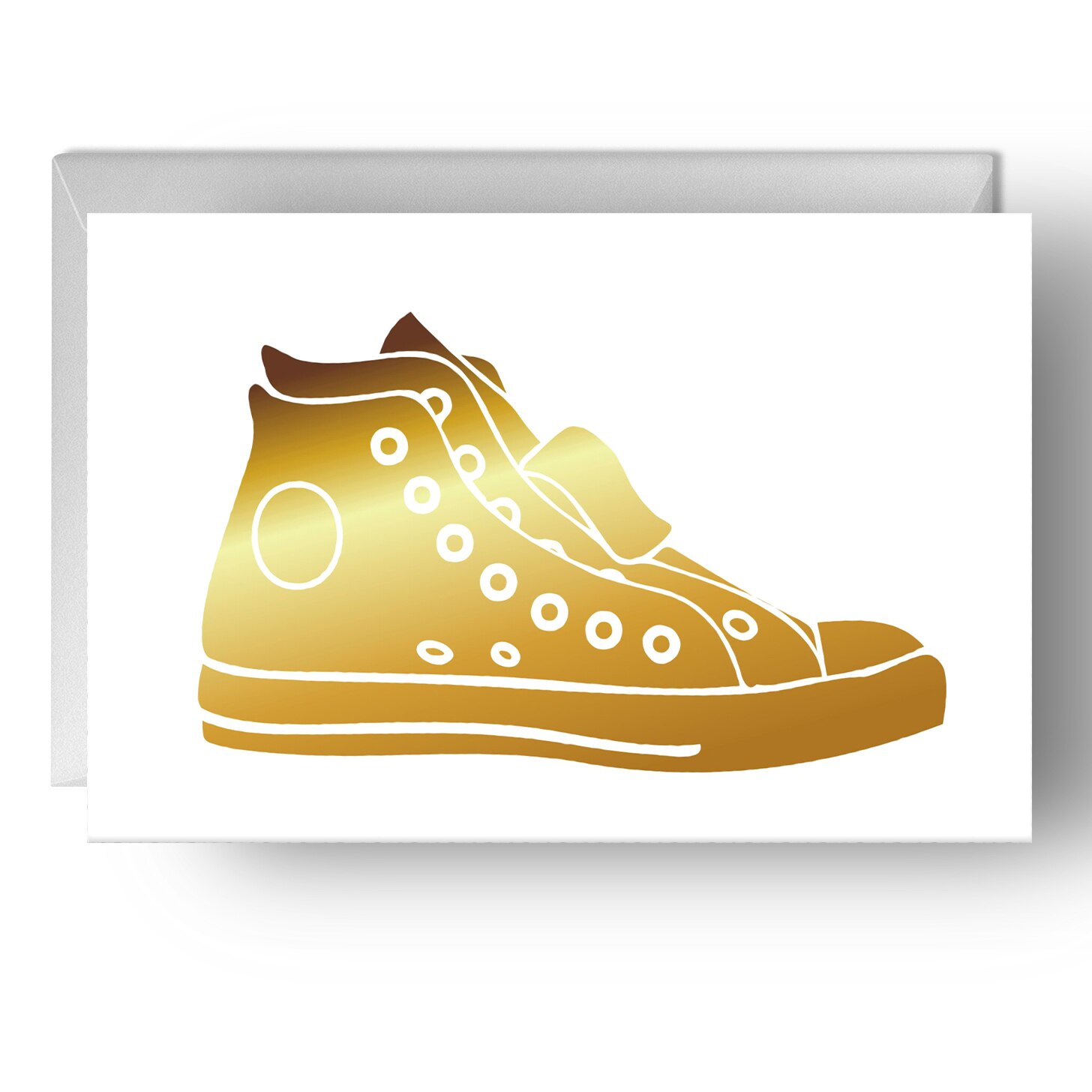 Felicitare model GOLDEN SNEAKER