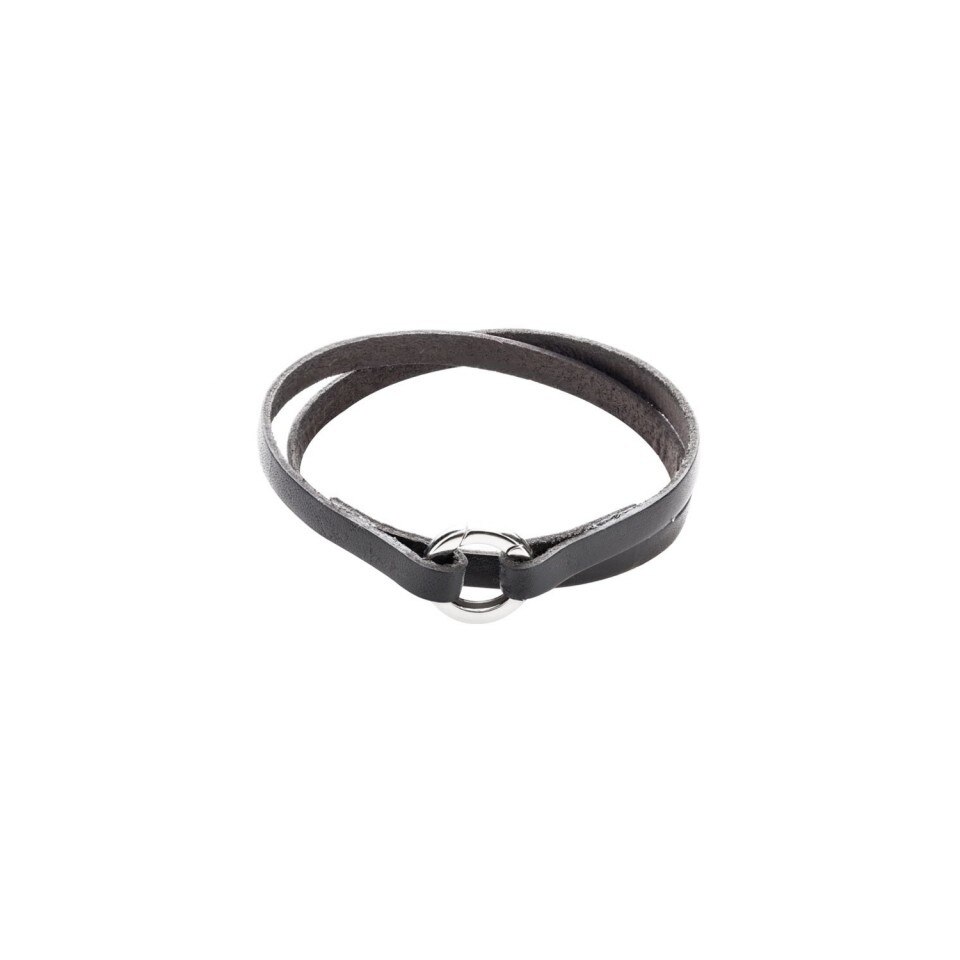 Bratara Argint Circle Negru Bijouxmania