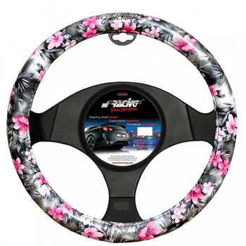 Husa volan universala, marca Simoni Racing, model Flowers, cod CVT/36 Husa volan universala, marca Simoni Racing, model Flowers, cod CVT/36