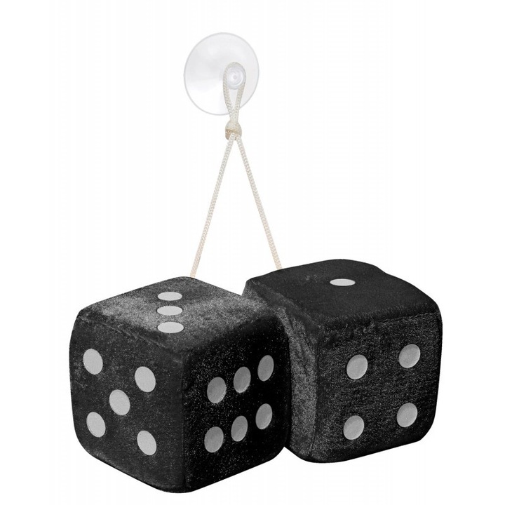 Ornament auto Big dices black marca Simoni Racing ,fixare cu ventuza