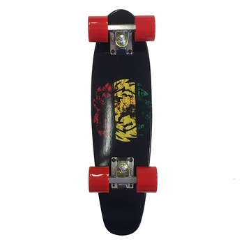 Penny board RIDGE 22 Lemn Rasta roti rosii Penny board RIDGE 22 Lemn Rasta roti rosii
