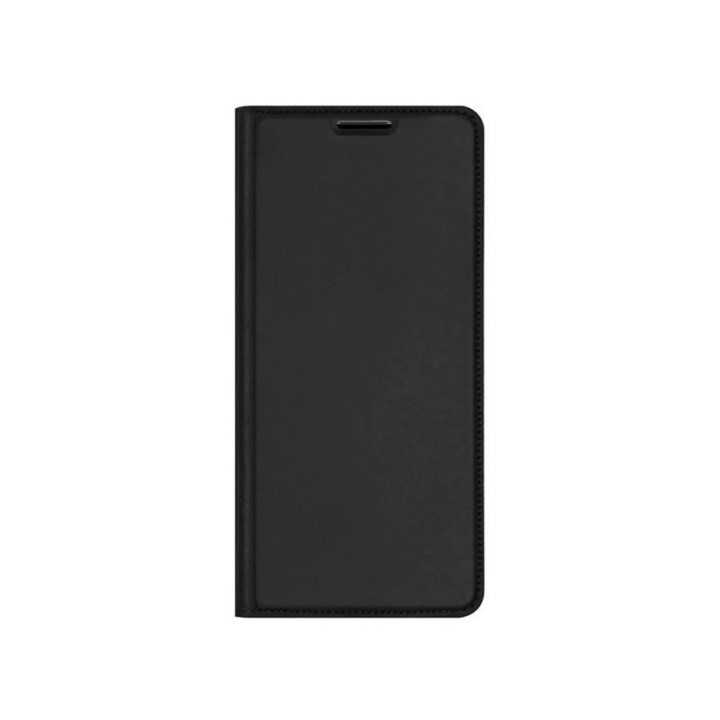 Premium Flip Cover Duxducis Skin Pro, съвместим с Xiaomi Poco M5, черен